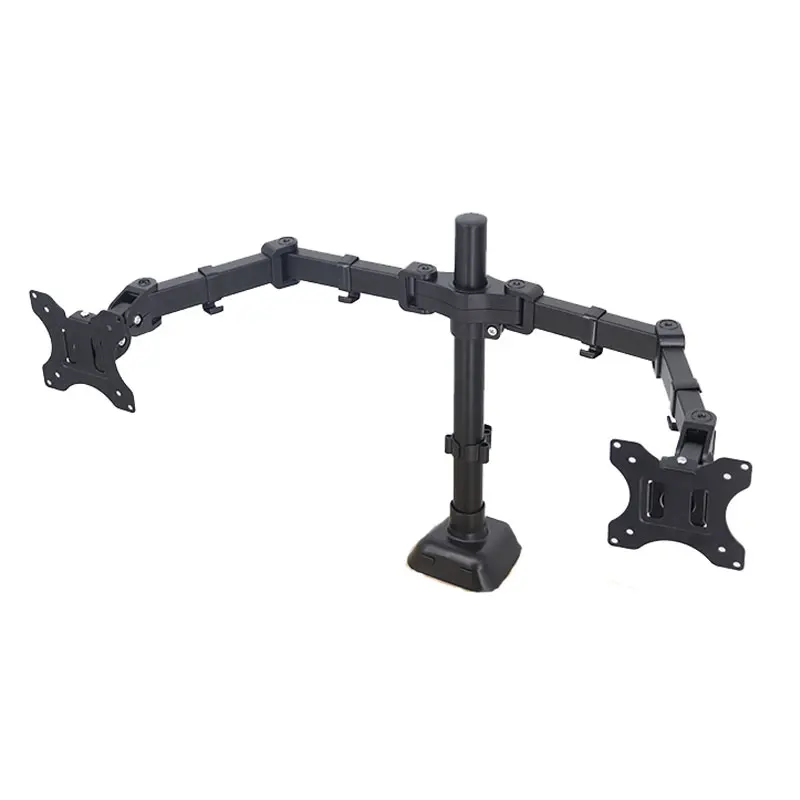 Wholesale universal dual arm monitor stand and laptop mount monitor wall mount arm support 32 inch LCD flat screen
