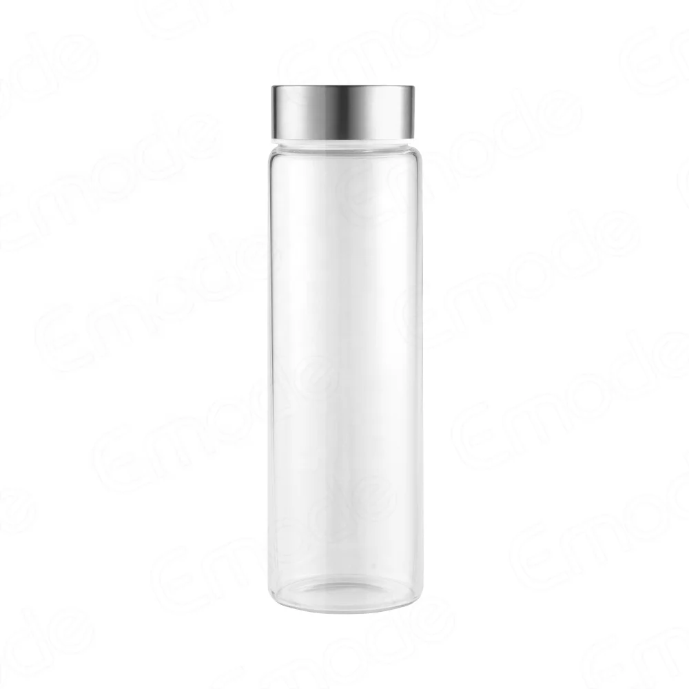 Athletic 20oz Airtight Premium Wide Mouth Glass Shaker Bottle Gym with Leakproof Stainless Steel Lid BPA Free for Supplements