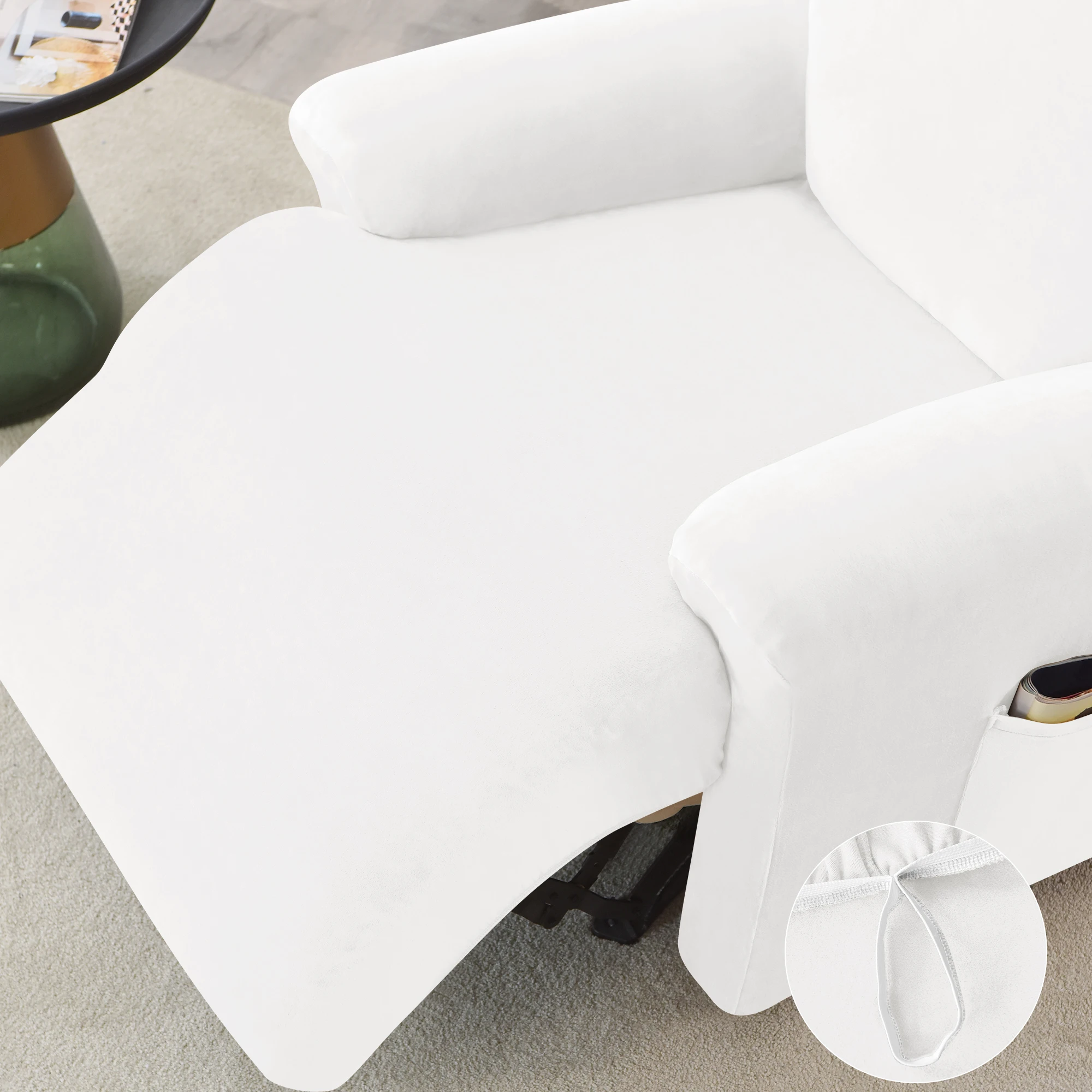 Amazon Velvet Love 1 Seat Recliner Form Fitted Sofa Cover Sofa Slipcover Sectional Sofa Protect Furniture Fits Most of Recliner