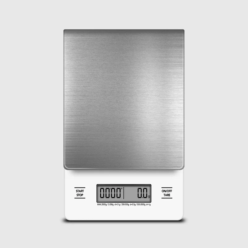 10% Off Stainless Steel Black Low Battery Food Kitchen Coffee Scale With Timer