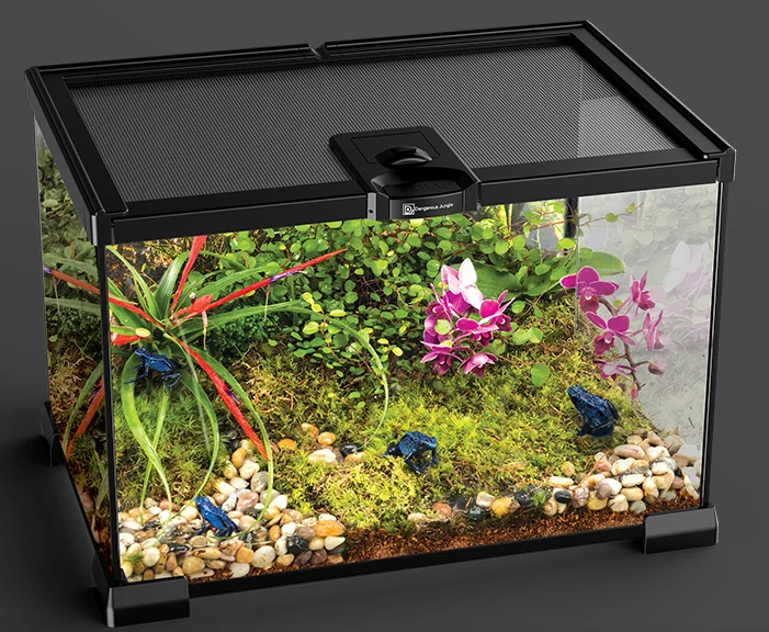 Glass terrarium for reptile glass terrarium Houses glass feeding box