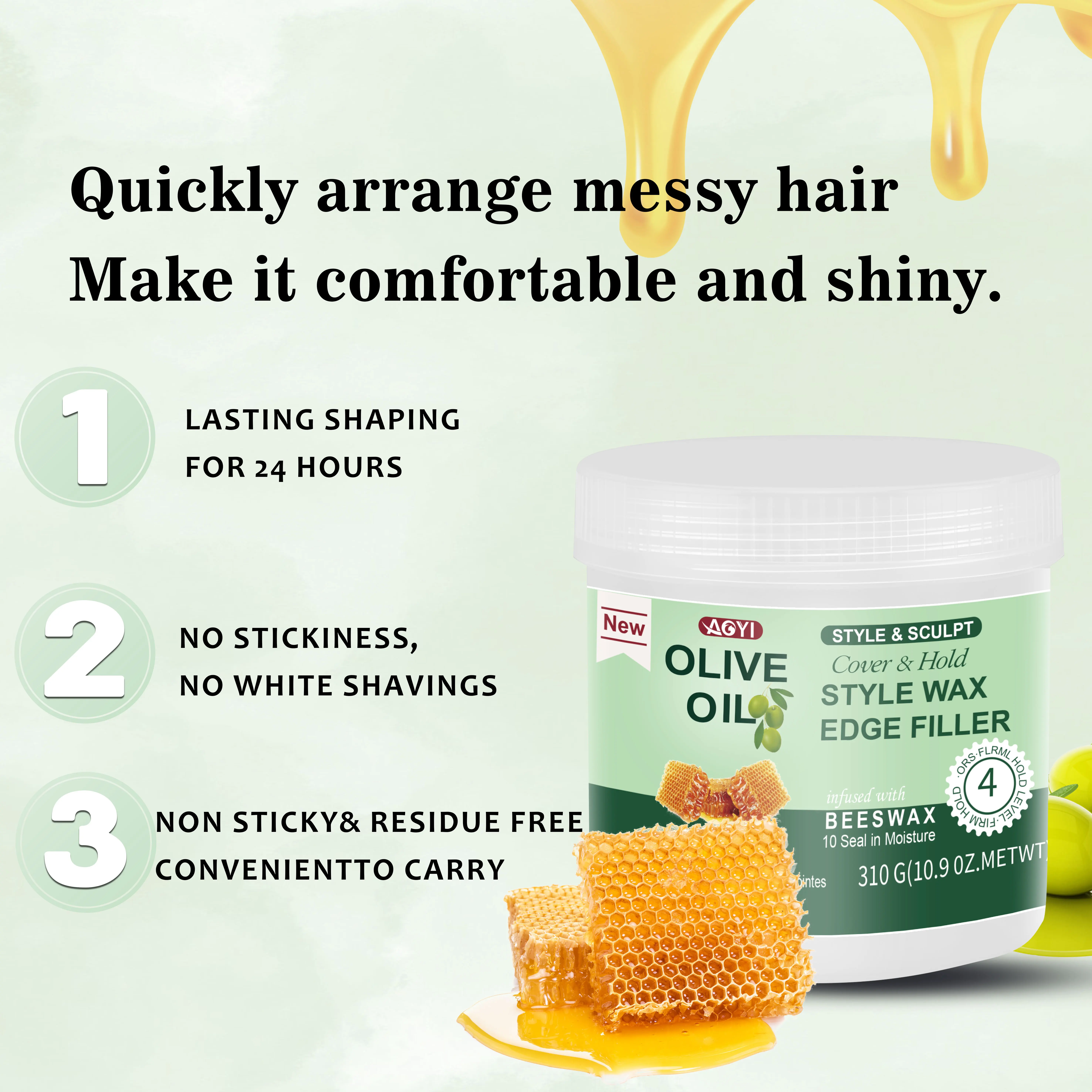 Fashion Hair Wax Long Lasting Organic Hair Wax Pomade Molding Hair Gel Hairstyle Wax for Men