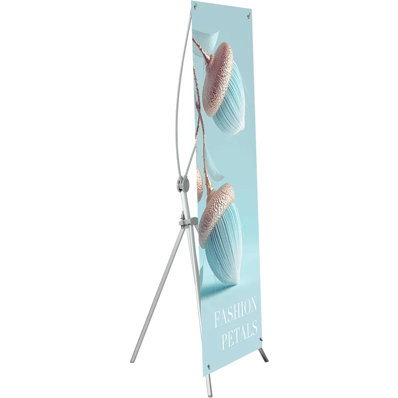 Hot Selling Cheap Custom Telescopic Billboard Poster Popular Outdoor Popular Easy Set Up Portable Display Korean X Banner Stand