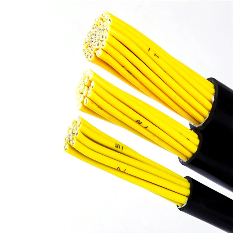 Copper Conductor shielded control cable multi-conductor KVVR KVVRVVP KVVP22 control shielded flexible sheathed cable