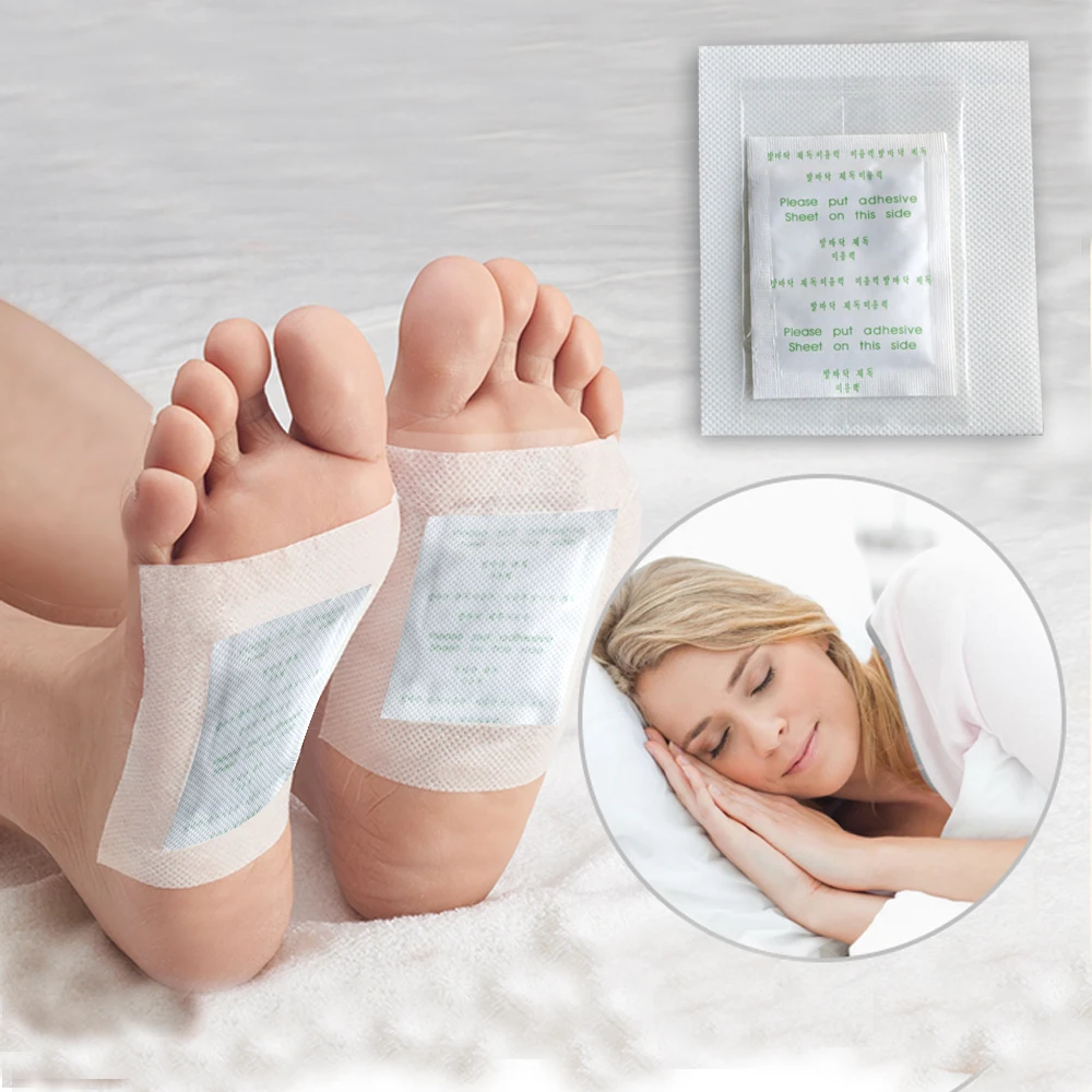 Relax Detox Foot Pads Bamboo Vinegar Extract Slimming Powder Detox Food Patch