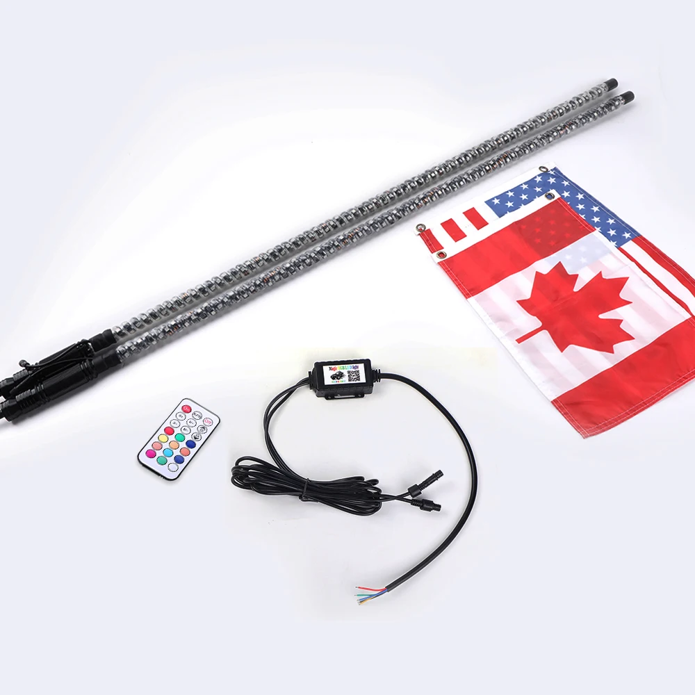 Led Les Car Offroad Lighted Up Whip Antenna Atv Utv Parts Accessories Light Brake Led Whip Light Atv