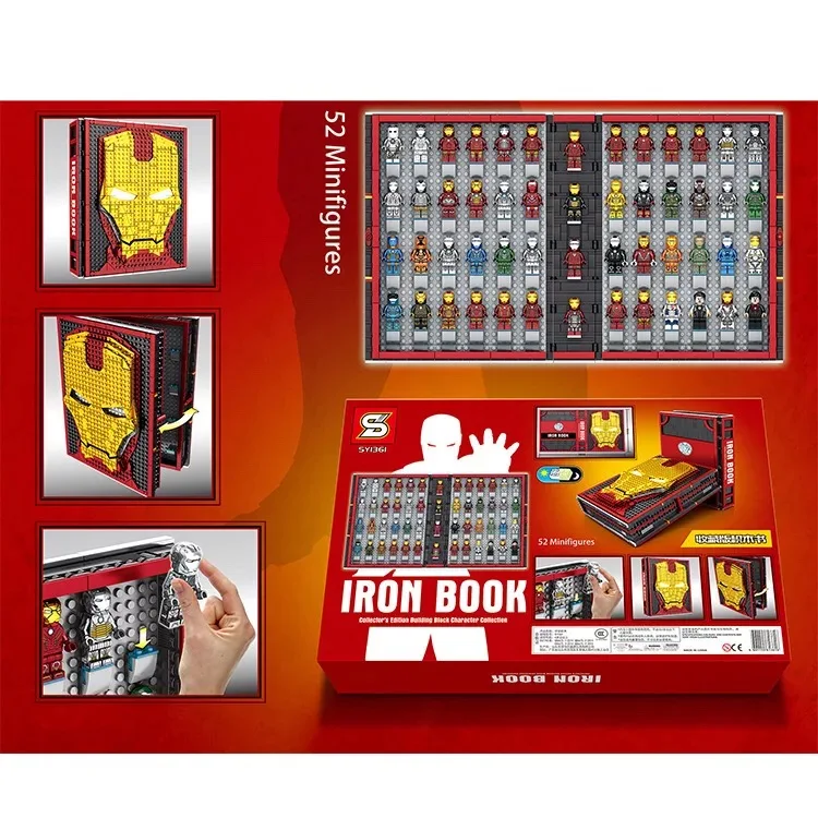 Building Blocks Bricks Super Man Collection Version Book 52pcs Figures Model Toy