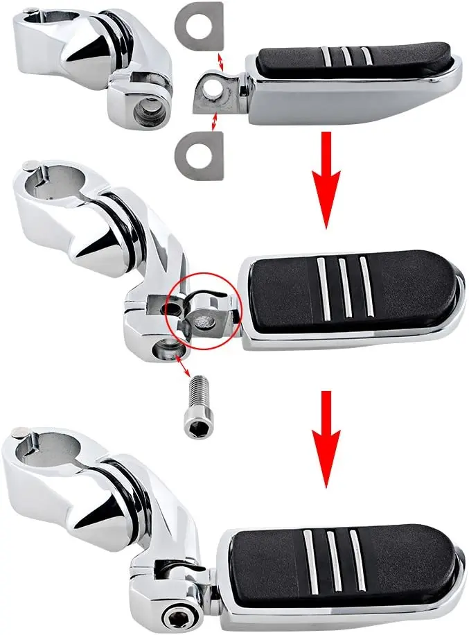 Высококачественные Новые товары, распродажа, аксессуары для мотоциклов, модифицированный бампер harley, кронштейн для ног, задние педали для ног