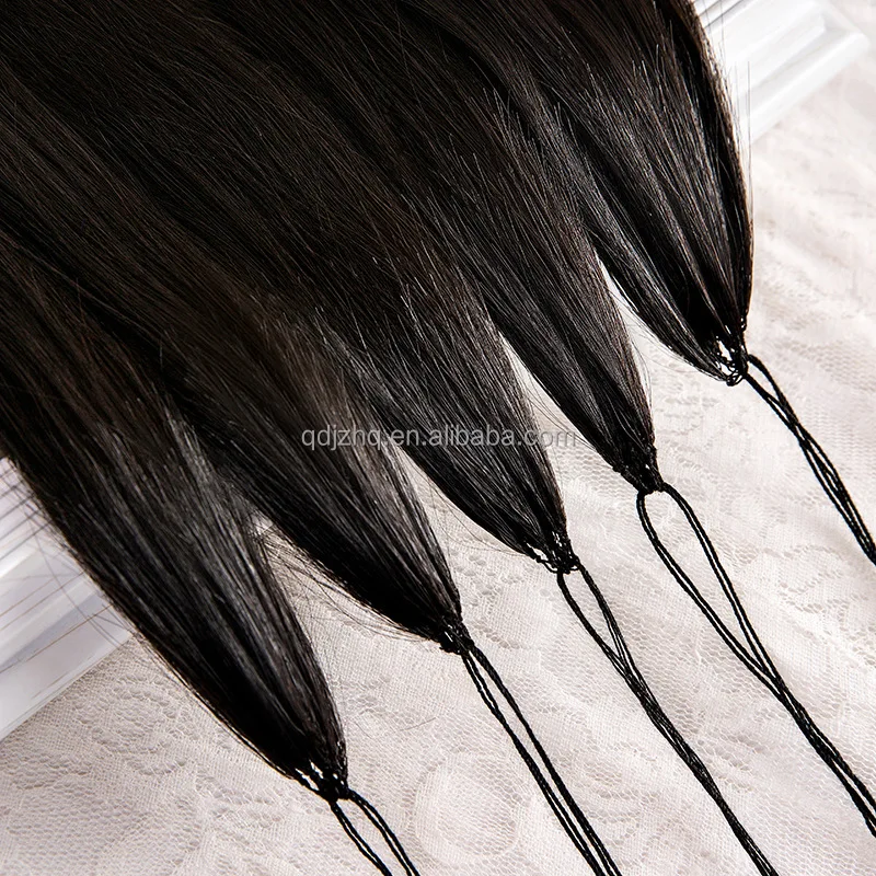 New Product Feather Hair Extensions Invisible Double Drawn 100% Virgin Remy Human Hair Extension
