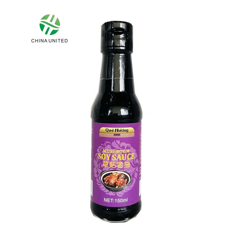 150 ml Natural Brewed Mushroom dark Soy Sauce Bulk Wholesale Cooking Recipes OEM with Factory