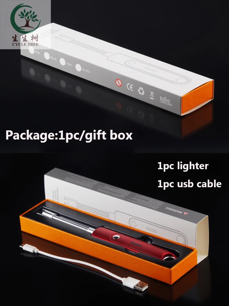 Заводская цена зажигалка с гибкой дугой для барбекю usb Зажигалка-свеча перезаряжаемая Зажигалка