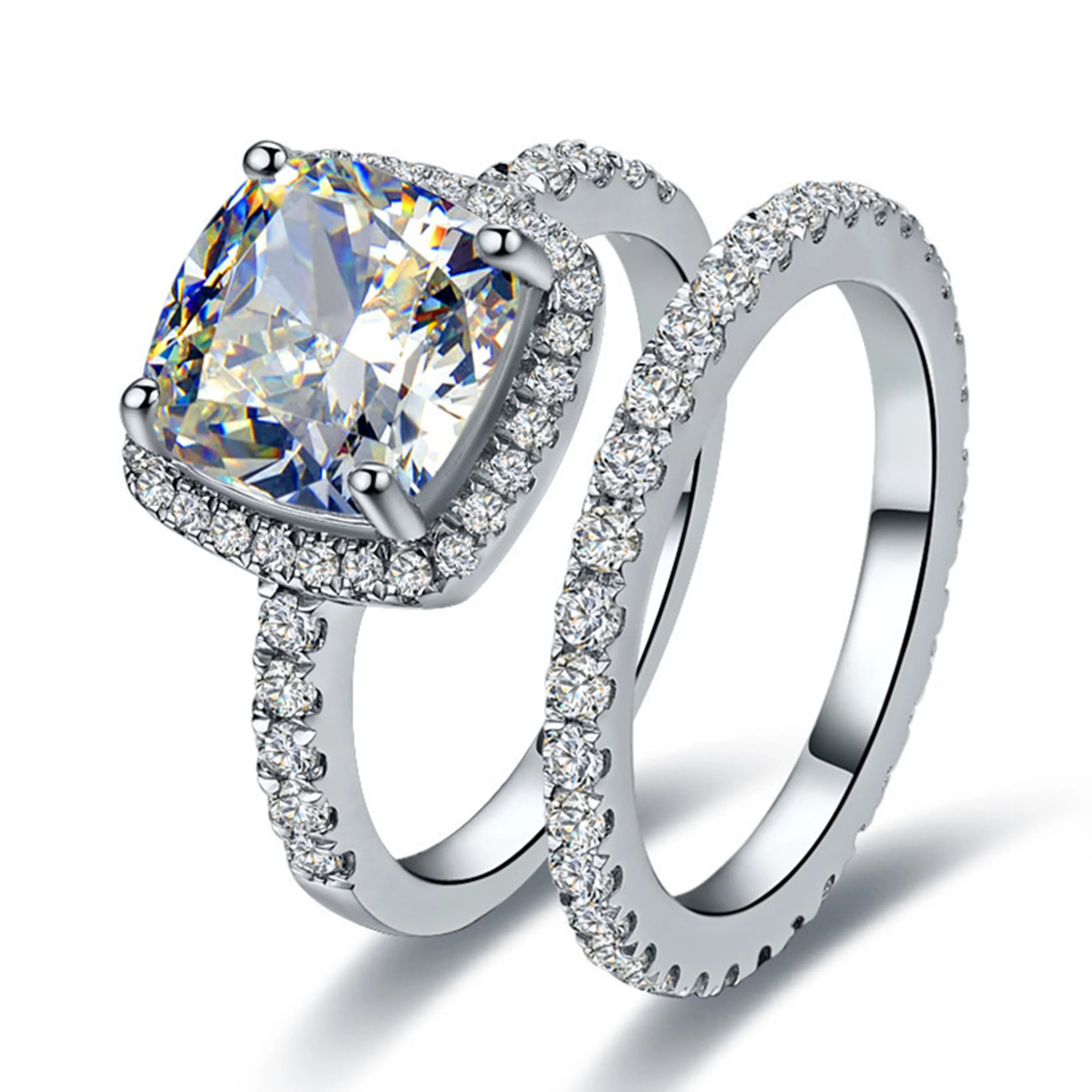 Designer Factory Outlet Ring Moissanite Ring Matching Shiny Rings 925 Sterling Silver High Quality Hot Selling CHRISTIAN CLASSIC