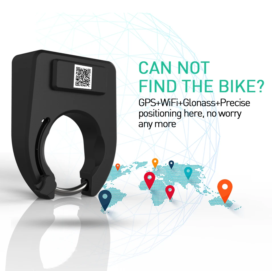 Remote Controlled Public Bike Solution System Ebike Sharing Management Software Featuring GPS Tracking Share Bicycle Lock