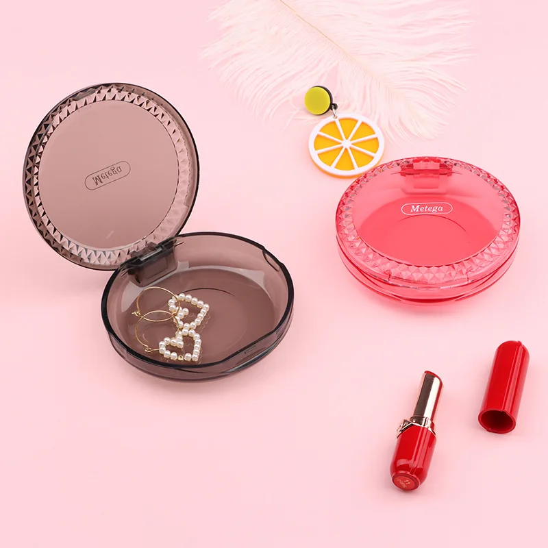 Plastic colorful invisible storage aligner dental denture storage box transparent denture orthodontic braces retainer case