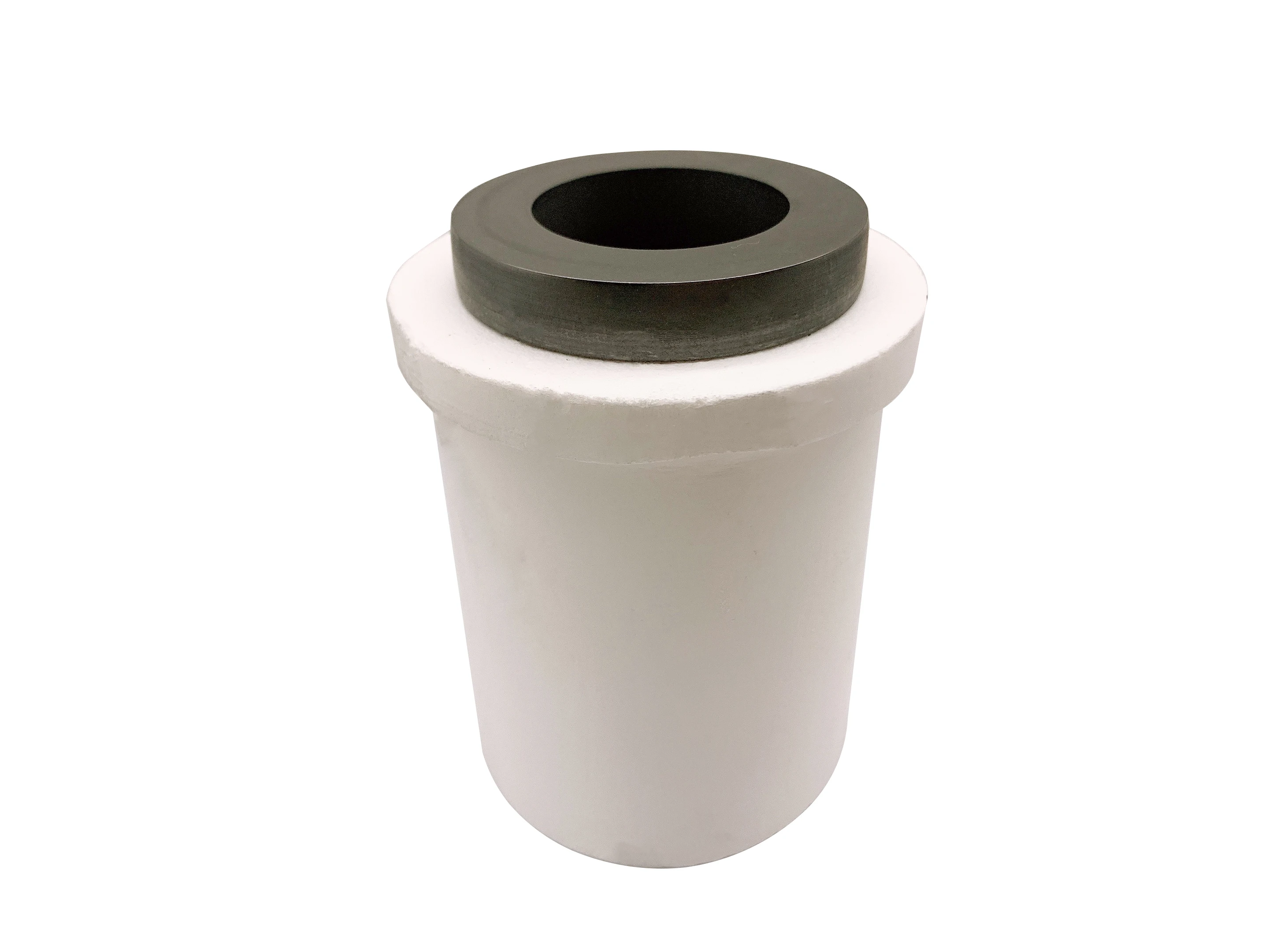 High purity graphite crucible with quartz jacket for medium and high frequency induction furnace melting gold, silver, and other