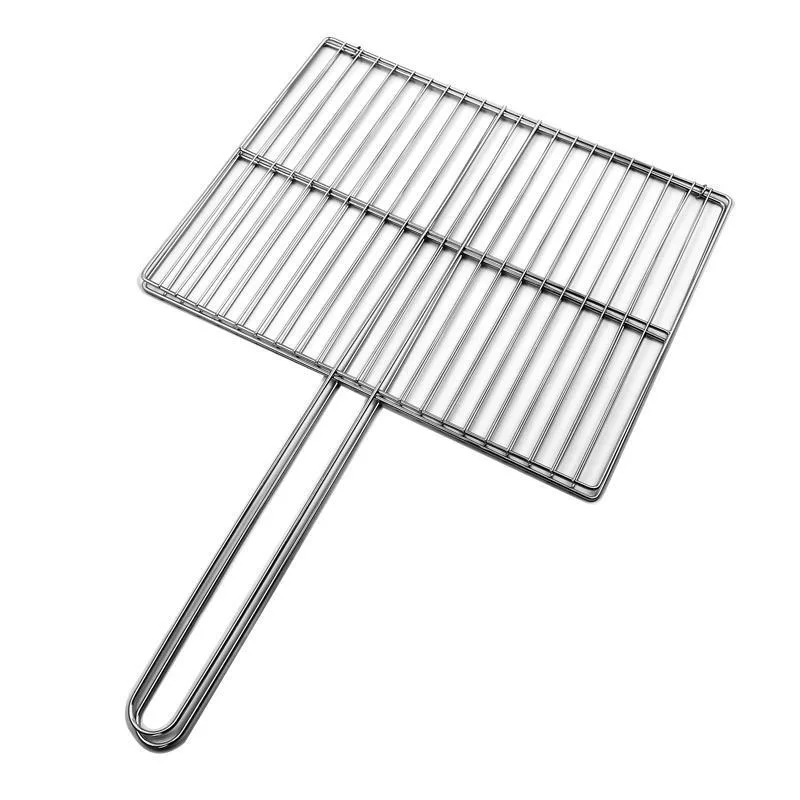 Portable Grilling Rackfor Outdoor Grill 304 Stainless Steel BBQ Fish Grill Rack