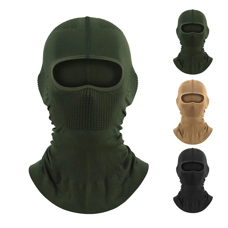 Fashion Windproof Breathable Balaclava Ski Balaclava Face Cover Windproof Breathable Outdoor Cycling One Hole Mask Nylon Caps