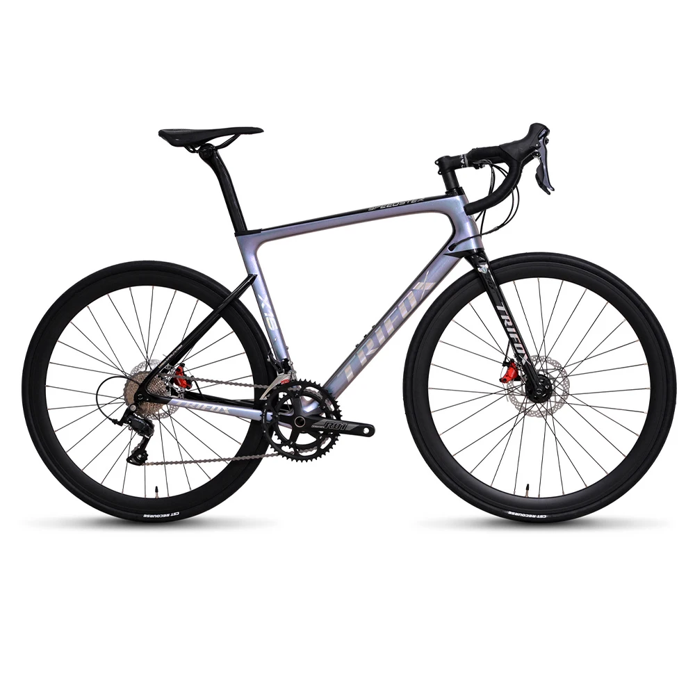 Гоночный дисковый тормоз TRIFOX T800 18 скоростей Chaneleon фиолетовый гоночный велосипед X16