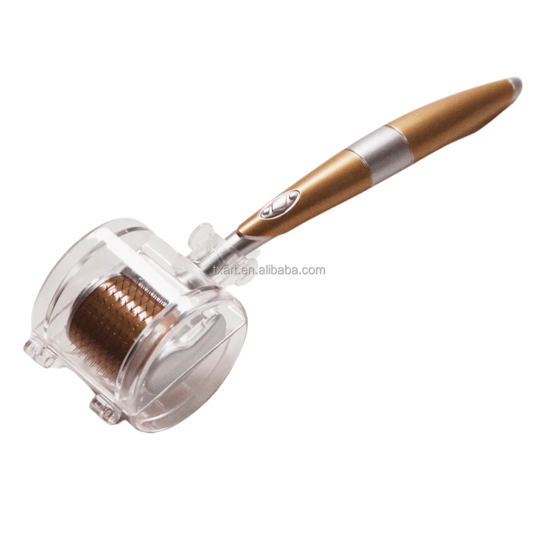 0.5mm 0.75mm 1.0mm 1.5mm 2.0mm 2.5mm 3.0mm  ZGTS Titanium 192 Pins Roller for Men Women Face Hair Beard Growth