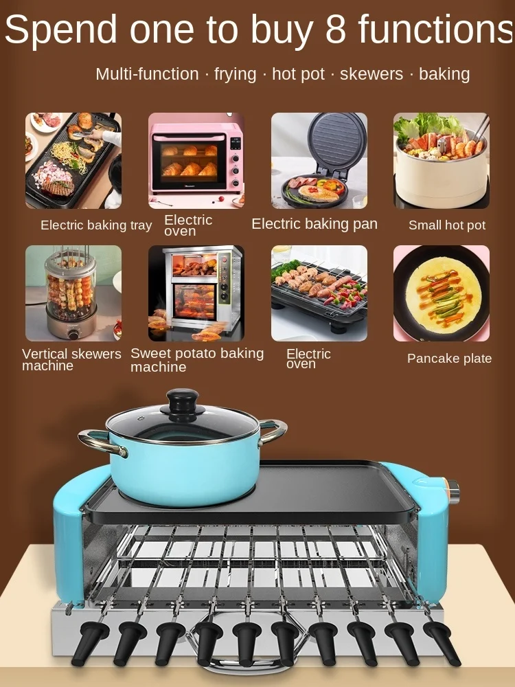 
Tommygo 2021 new products recommend multi-functional electric oven detachable easy to clean non stick coating 