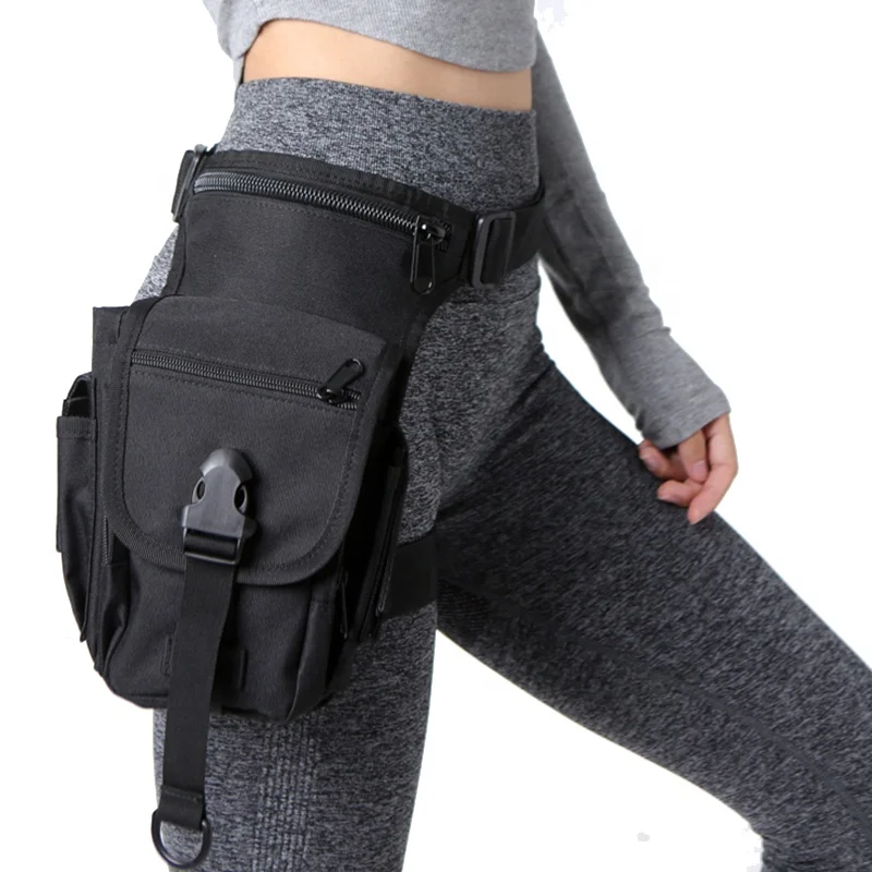 Custom Print Private Logo Water Proof Thigh Waist Bag Rider Motorbike Side Leg Bag