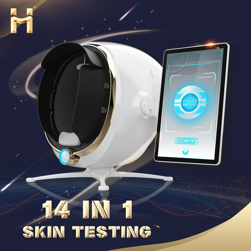 Hottest facial price Portable 3D Beauty Face Equip Analyzer Moji Mirror Facial Care Skin Test Device