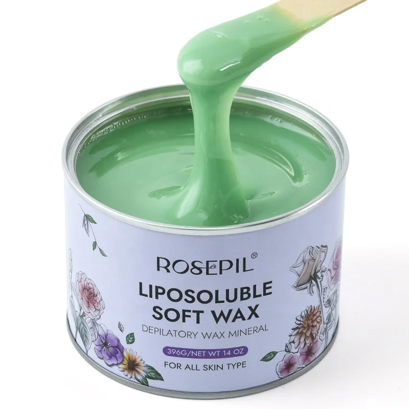 China Factory 2024 Hot Sale Salon Quality 400g 800g Soft Wax Professional Depilatory Brazilian Wax Tin Hair Removal