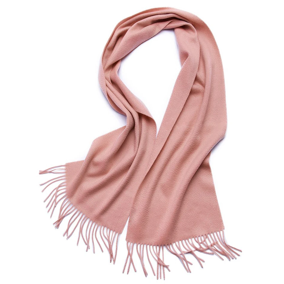 Scarves Women Luxury 100% Cashmere Scarf Inner Mongolia High Quality Woven Pure Adult Plain Winter Products 2022 8cm Long CN;NEI