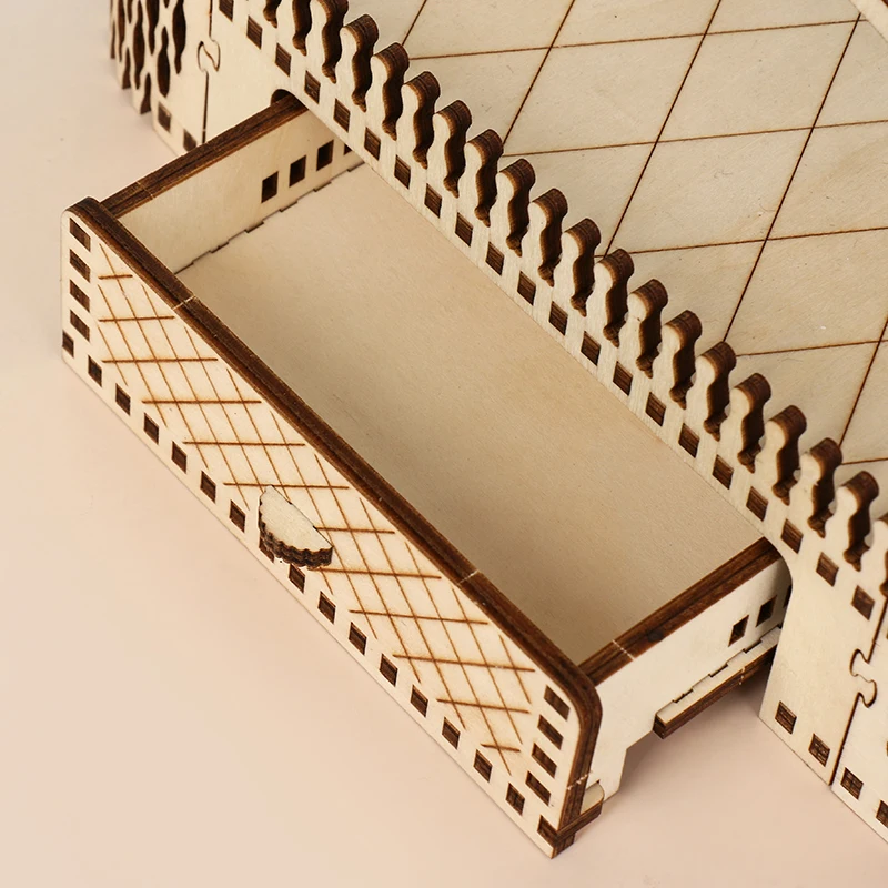 Large wind turbines Desk Decoration Assembly puzzle DIY assembly toys wooden puzzle 3D for kids