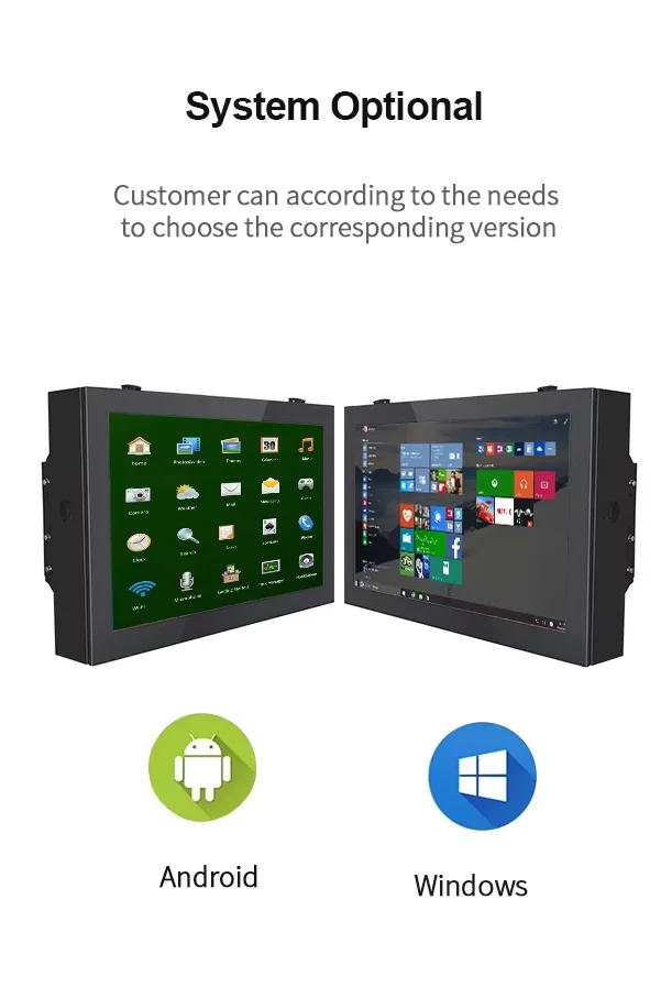 Outdoor Waterproof Way Finding Digital Solution CMS Wall Mounted Touch Advertising Players