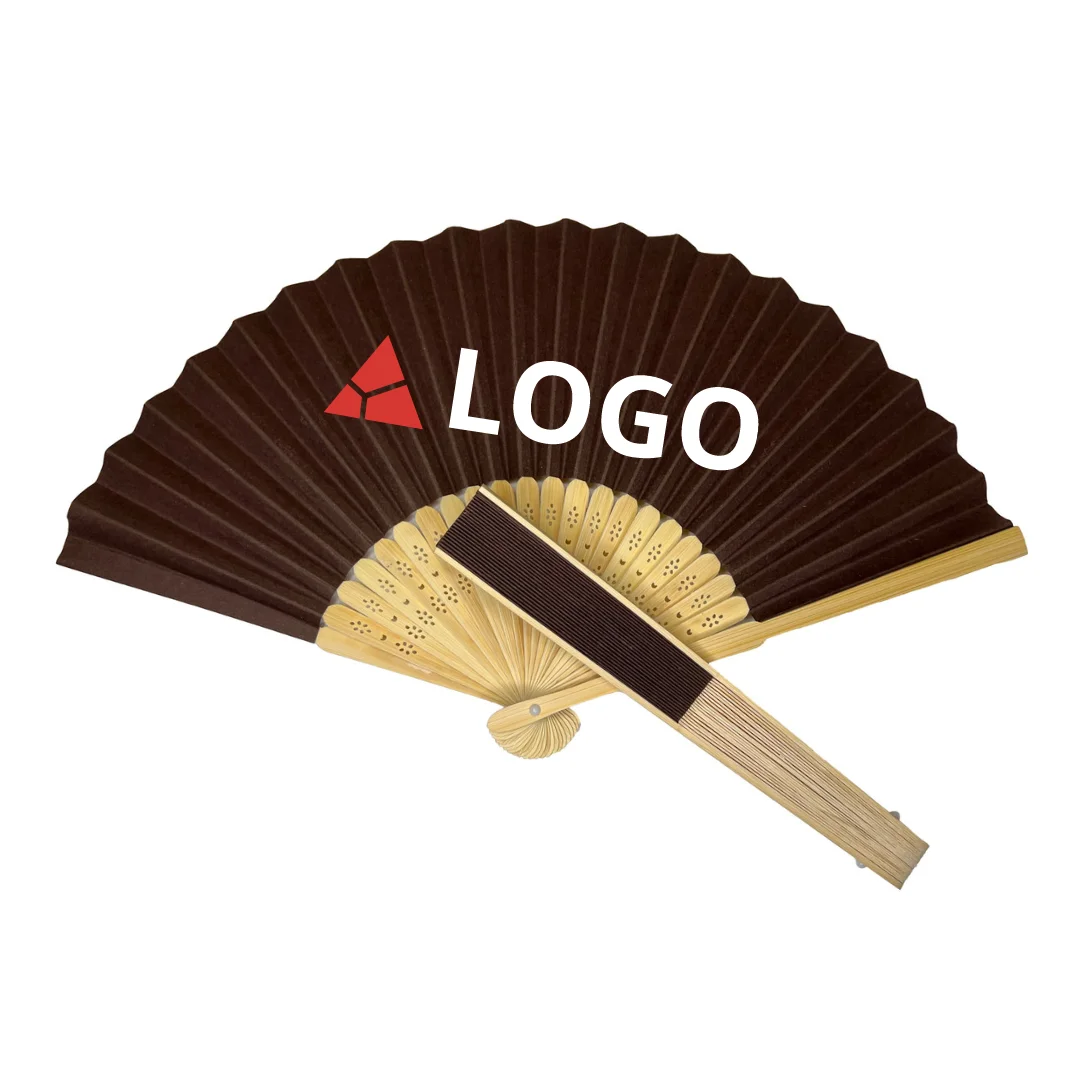 Personalized Hand Held Fans Wedding Fan Promotional Custom Printed Bamboo Paper Folding Hand Fan