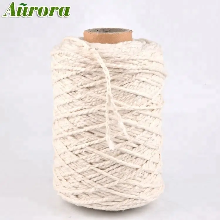 High Quality High Twist Ne 4/1 Recycled Cotton Yarn Microfiber Mop Knitting Good Strength Yarn
