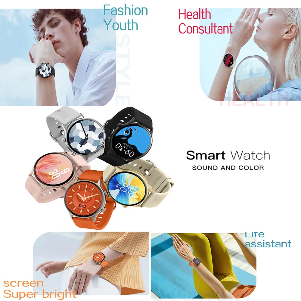 Zl73e Smart Watch 1.39 Inch Round Dial 123 Sports answer call phone Heart Rate Monitor Fashion Smart watch