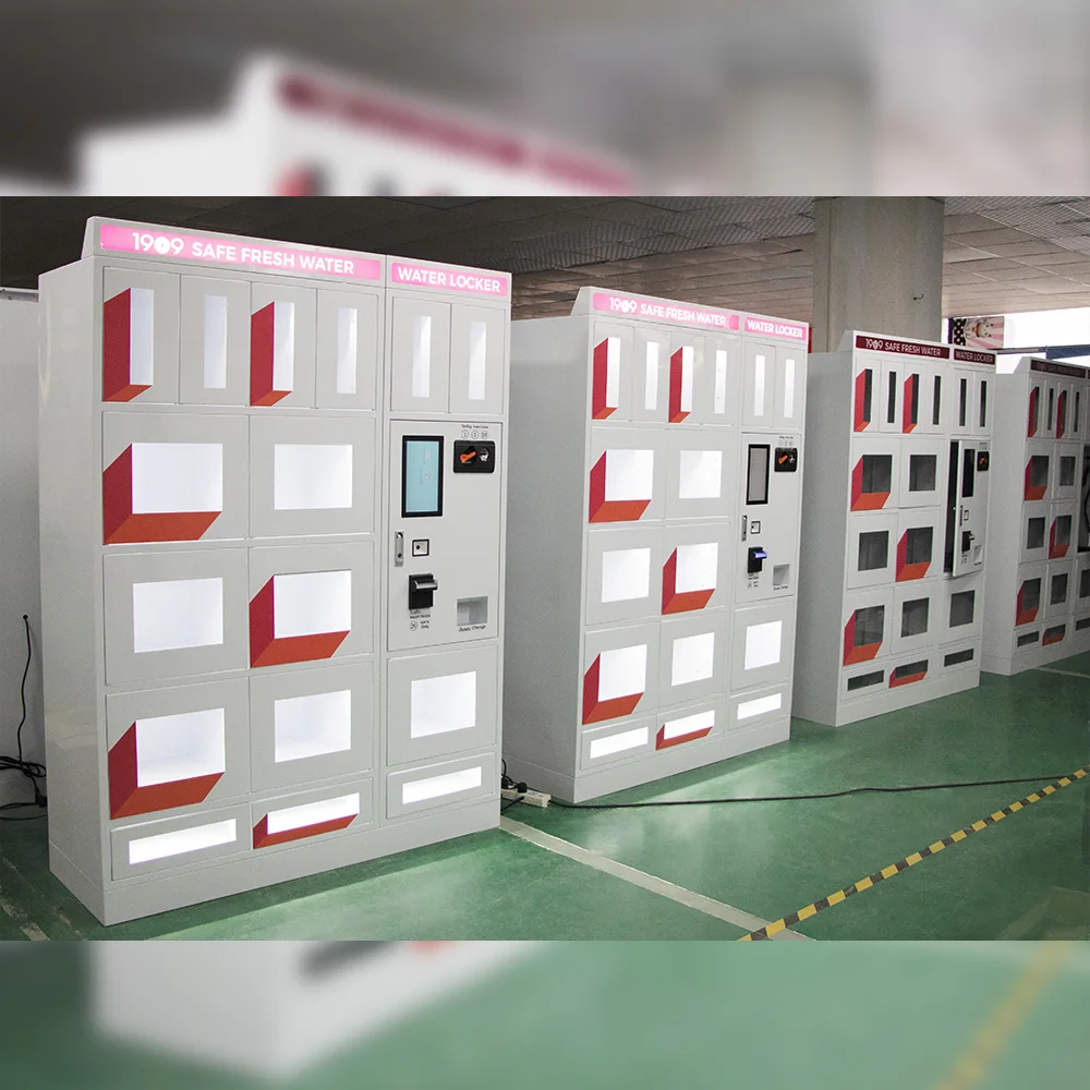 Автоматический шкафчик ведро Гуандун оконный автомат с монетоприемной водой