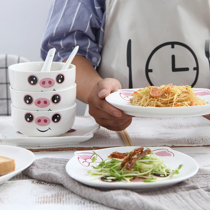 2022Chaozhou ceramic handmade applique tableware set, ceramic tableware designed by animals in the dining room of the restaurant