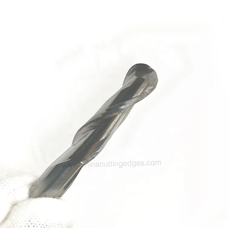 Solid Carbide 2 Sprial Flute round nose CNC Router Ball Bits Tools for Cutting Acrylic/PVC/MDF/Hardwood