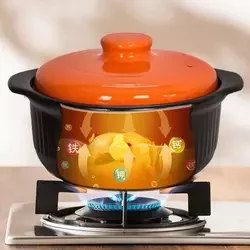 black stripe commercial soup stock pot insulated ensemble ceramic casserole pot cookware