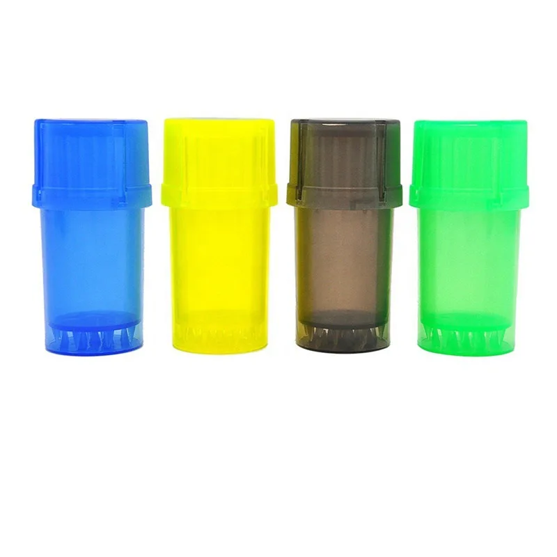 Biodegradable Plastic Herb Tobacco Product Grinder Storage Container Smoking Accessories