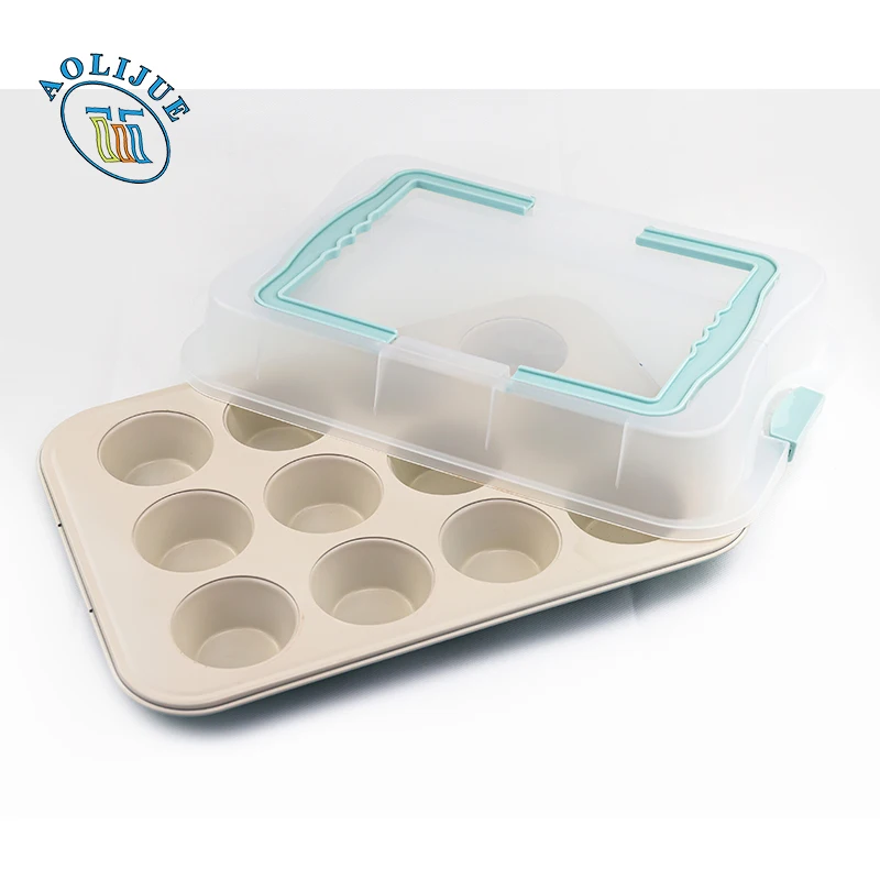 Wholesale 4-Piece Carbon Steel Baking Tray Set Muffin Pan Loaf Bread Pan Non Stick Springform Cake Pans Bakeware Set With Lid