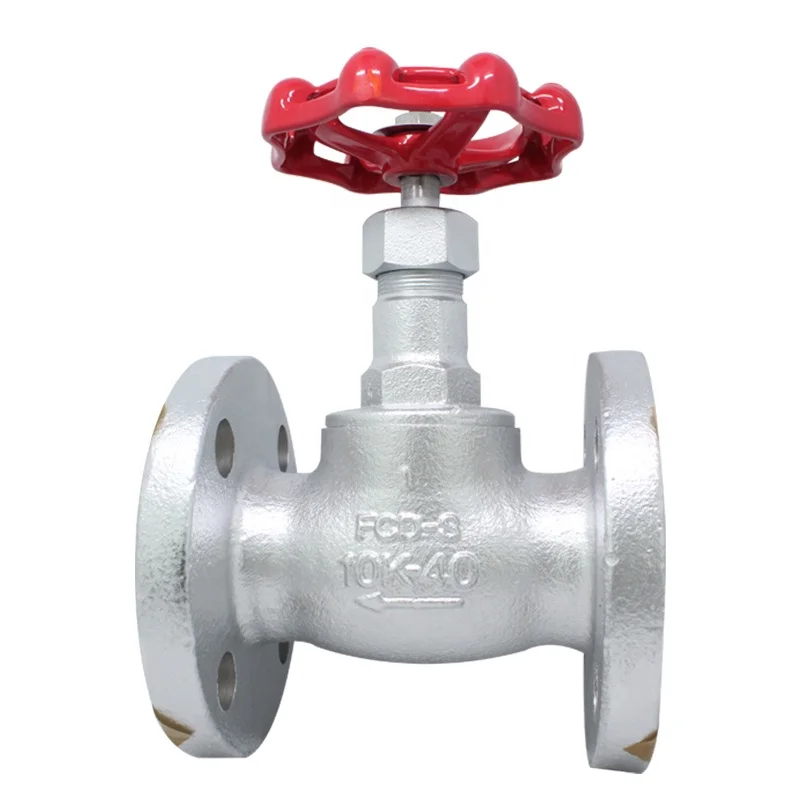 KITZ brand originated in Japan 10SJBF 10K Ductile iron Globe valves with disc flanged ends for steam