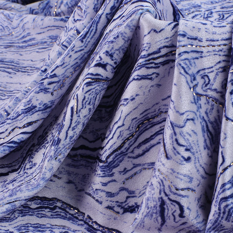 92% Polyester 8% Spandex Leopard print South Korean Comfortable Stretch Velvet Fabric