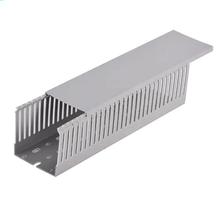 Low Price 40*40mm Slotted Type Electrical Plastic Pvc Cable Trunk Wiring Duct