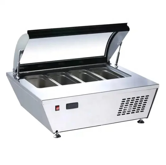 Low Price 75L Counter top  Electric food Display Freezer Showcase