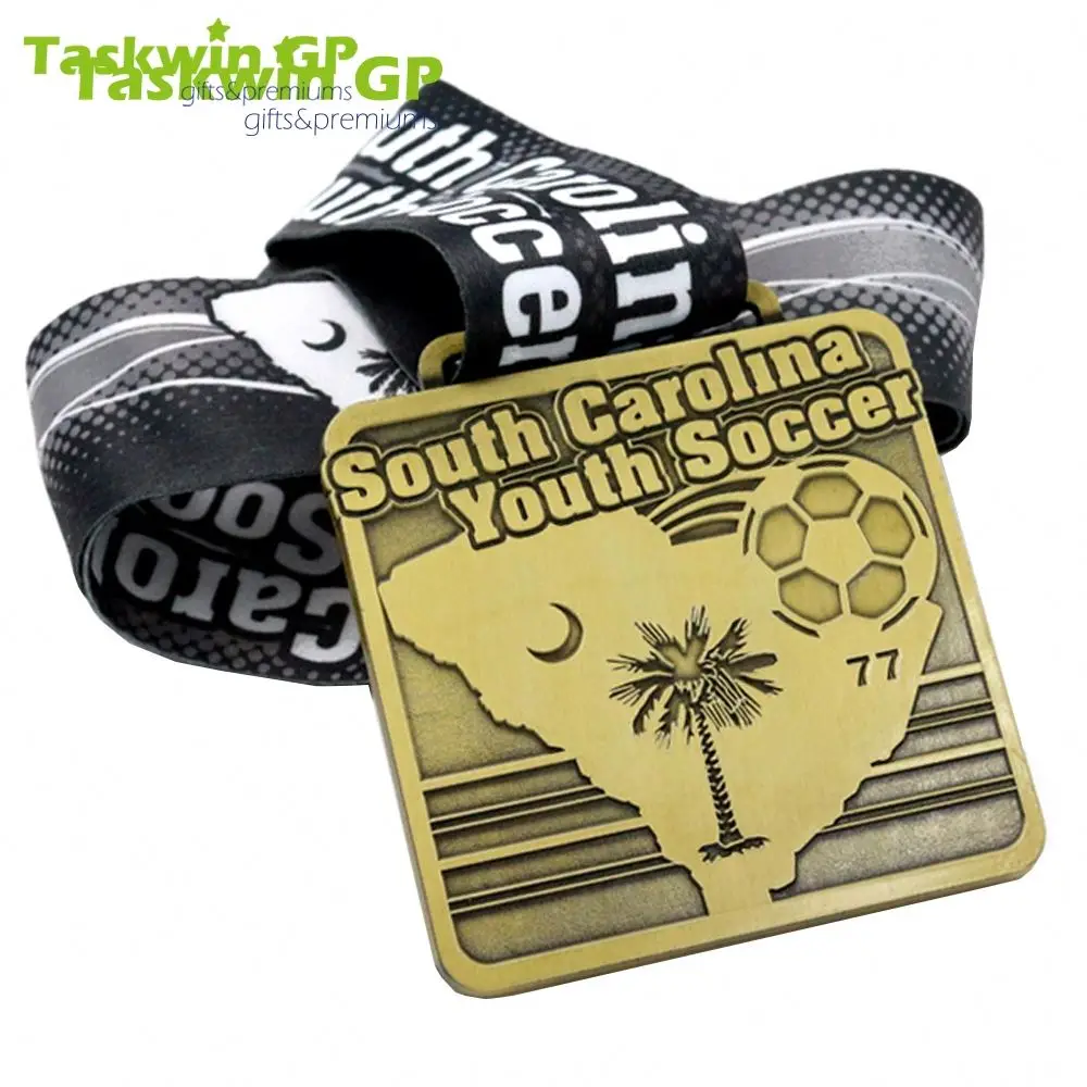 Taskwingifts Wholesale Custom Metal Football Competition Youth Soccer Medals