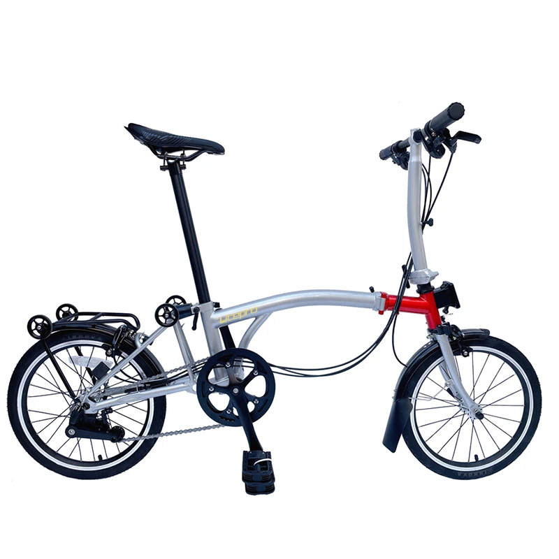 Litepro Tri-Fold Bike Bicycle 16 inch 6 Speed Foldie Foldable Folding Inspired by Brompton Rim Brake