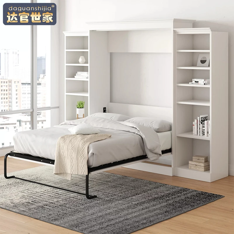 Hot sale single size luxury bedroom furniture set Murphy bed folding easy assembly stable custom size wall bed hardware kit