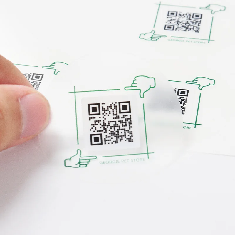 Управление запасами прочный водонепроницаемый пользовательский QR код этикетки наклейки для сканирования