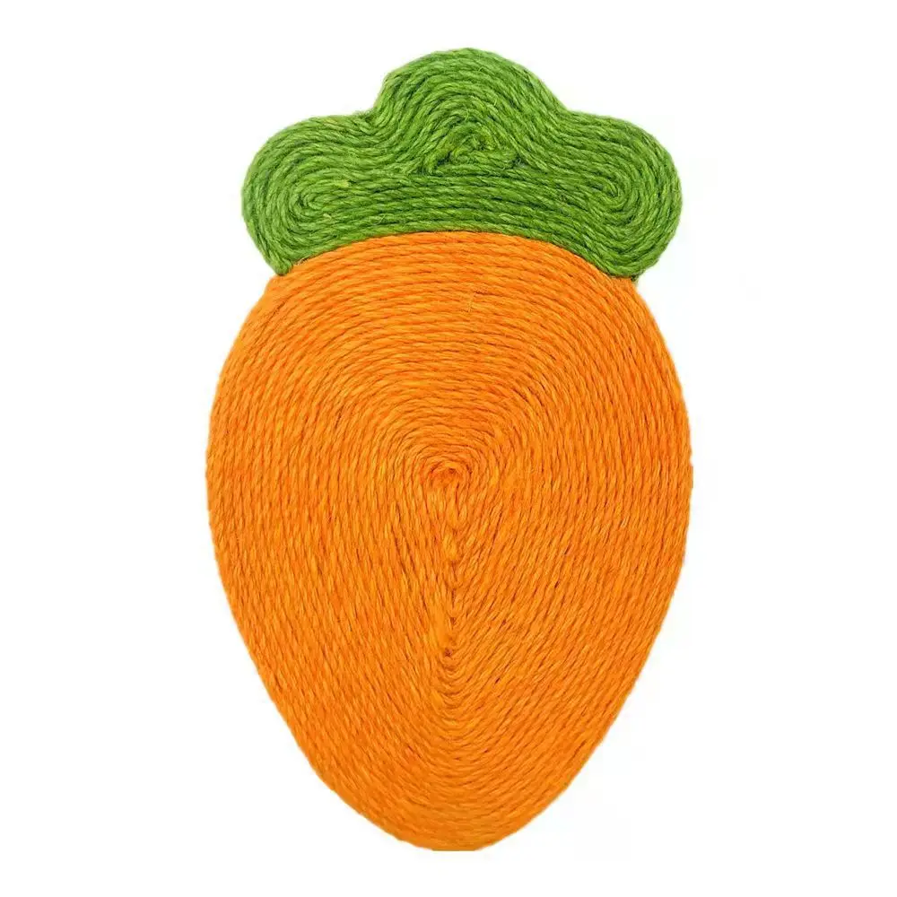 Factory Supplies Fruit Shape Cat Scratching Pad Cat Scratching Board Floor Sisal Claw Grinding Pad Pet Playing Toy