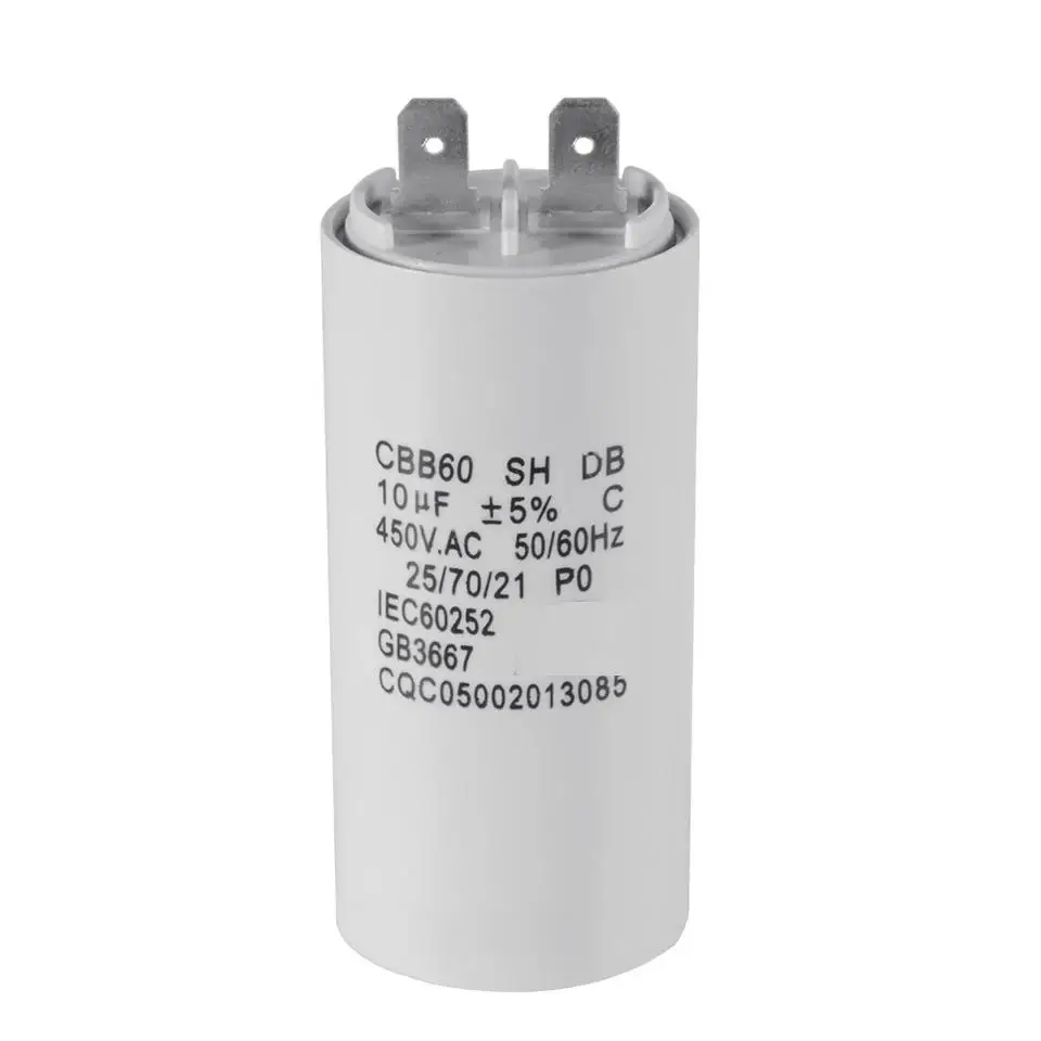 Durable 50uf Power Capacitors Aluminum Electrolyte Capacitor Motor For Air Conditioner