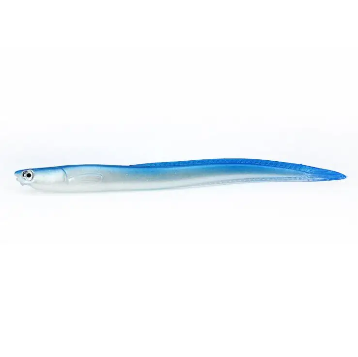Rocklure Crazy 14cm 6.3g Soft Fishing Lure Seabass Artificial Bait Silicone Electric Eel Shad Eel Needfish Fishing Tackle